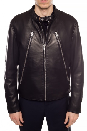 ジャケット・アウター HERMES leather shirts 40 / margiela year HERMÈS Martin Margiela Hermes Paris 2002 Red Lambskin